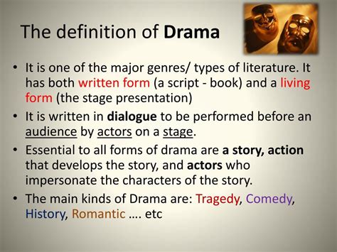 drama genre definition